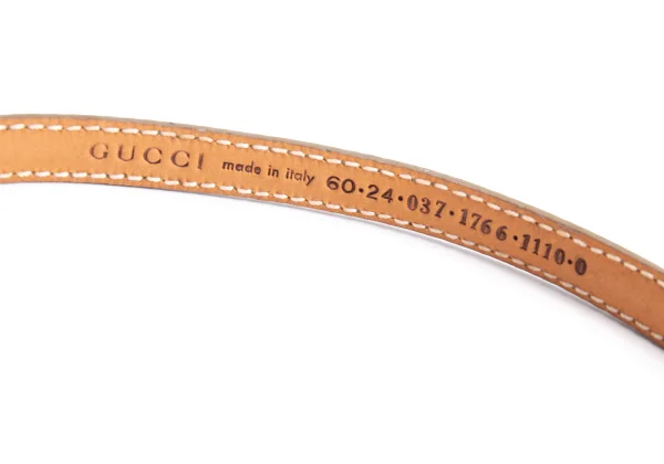 GUCCI Horsebit Leather Narrow Belt K-161564_009