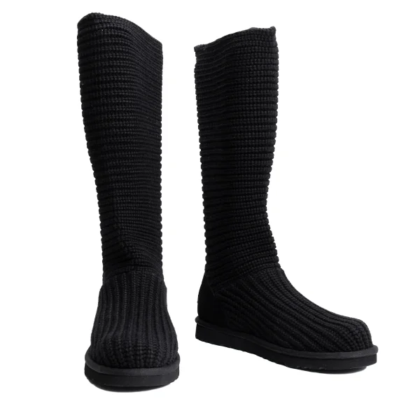 UGG SN 5819 Rib Knit Boots Black US 8 K-161565_001