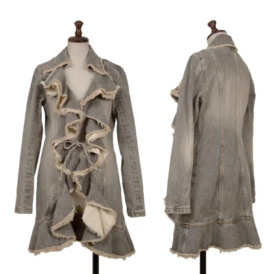 GRACE CONTINENTAL Frill Denim Jacket