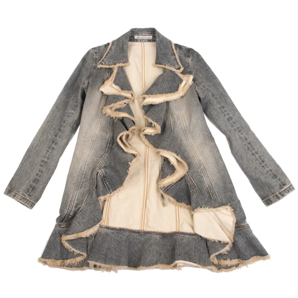 GRACE CONTINENTAL Frill Denim Jacket K-161566_002
