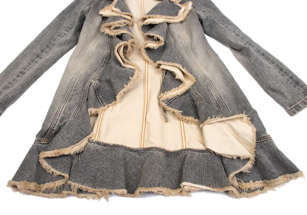 GRACE CONTINENTAL Frill Denim Jacket K-161566_009