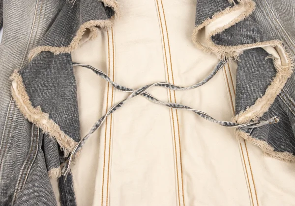 GRACE CONTINENTAL Frill Denim Jacket K-161566_011
