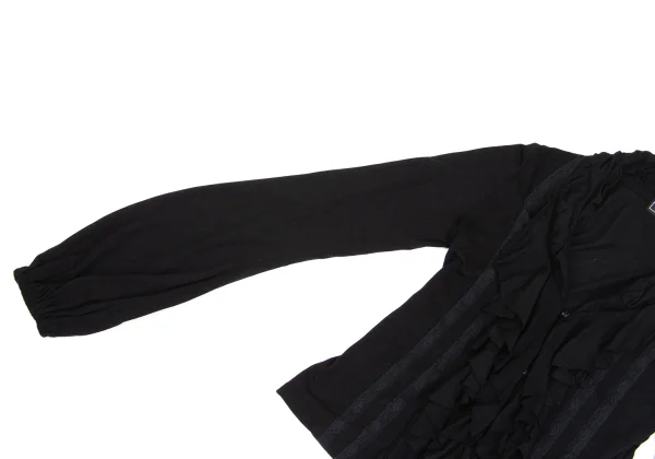 GRACE CONTINENTAL Lace Taping Frill Cardigan K-161567_005