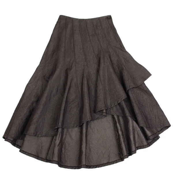 GRACE CONTINENTAL Cotton Poly Wrinkled Wrap Skirt K-161568_002