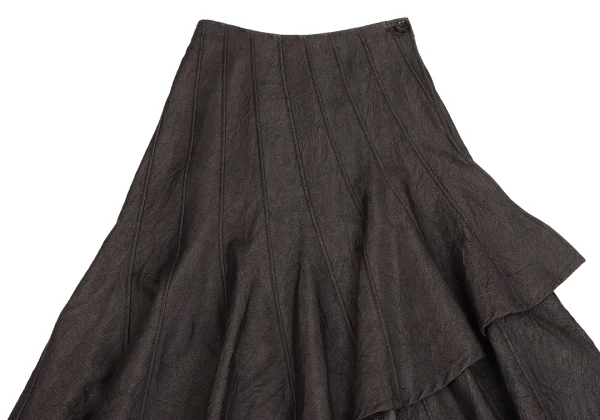 GRACE CONTINENTAL Cotton Poly Wrinkled Wrap Skirt K-161568_003