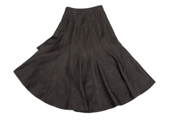 GRACE CONTINENTAL Cotton Poly Wrinkled Wrap Skirt K-161568_009