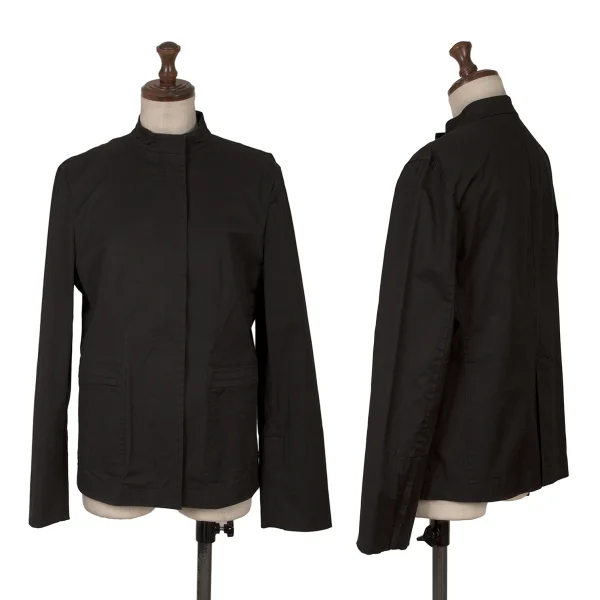 DKNY Stretch Cotton Zip Blouson Black 2 K-161570_001