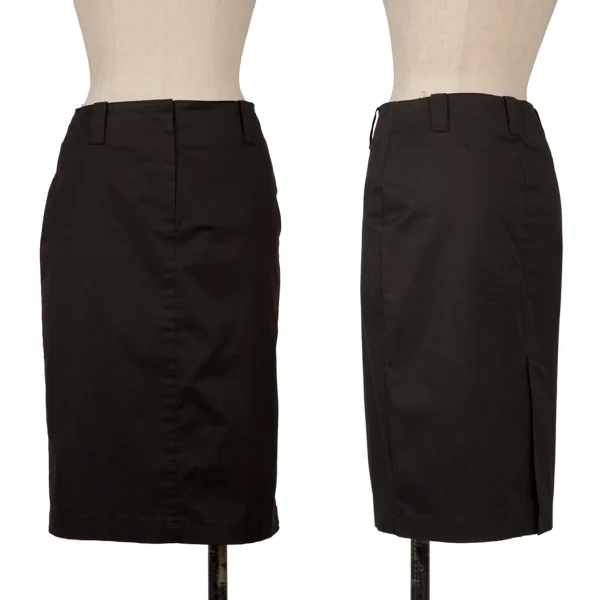 DKNY Stretch Cotton Skirt Black 2 K-161571_001