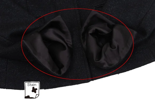 BALLSEY Lame Wool High Neck Jacket K-161573_007