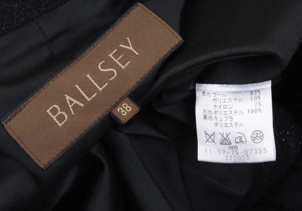 BALLSEY Lame Wool High Neck Jacket K-161573_015