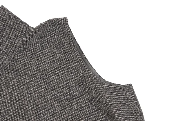 ATSURO TAYAMA Asymmetry Tweed High Neck Sleeveless Top K-161576_004