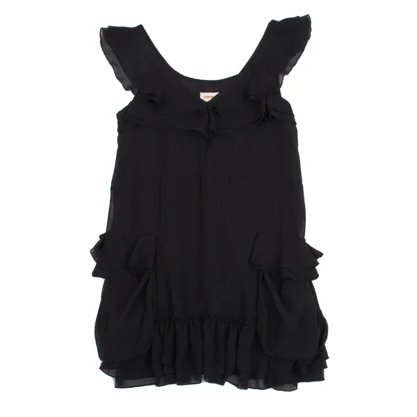 DIESEL Frills Chiffon Sleeveless Tunic K-161577_002