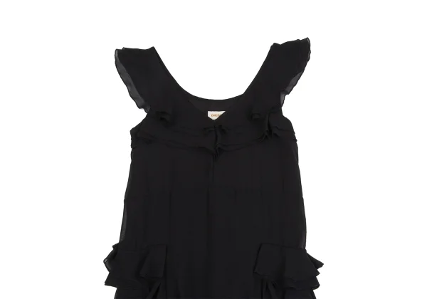 DIESEL Frills Chiffon Sleeveless Tunic K-161577_003