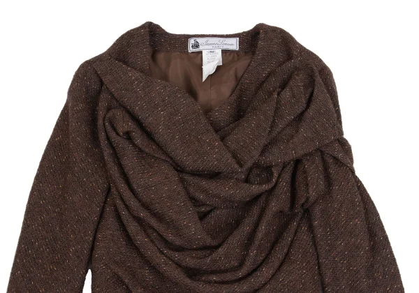 LANVIN Gather Tweed Pullover Jacket K-161578_003