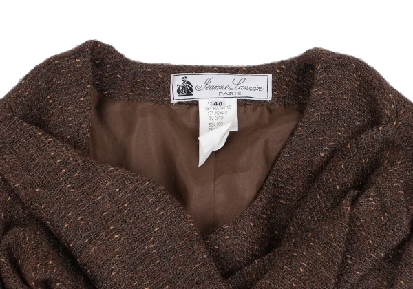 LANVIN Gather Tweed Pullover Jacket K-161578_004
