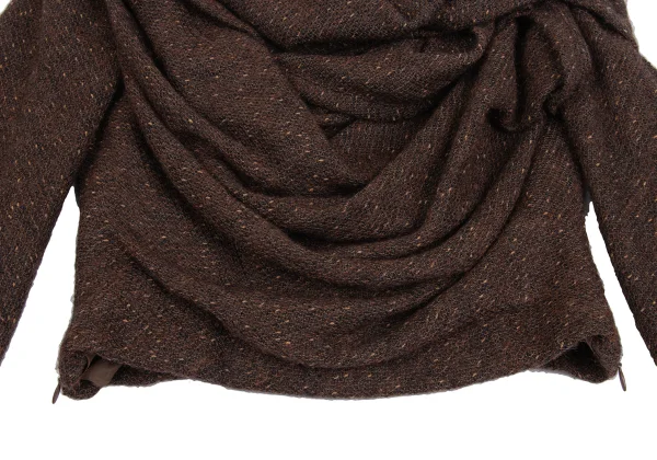 LANVIN Gather Tweed Pullover Jacket K-161578_008