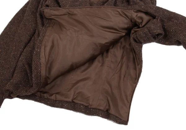 LANVIN Gather Tweed Pullover Jacket K-161578_010