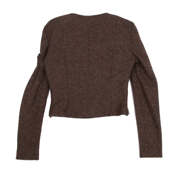 LANVIN Gather Tweed Pullover Jacket K-161578_012