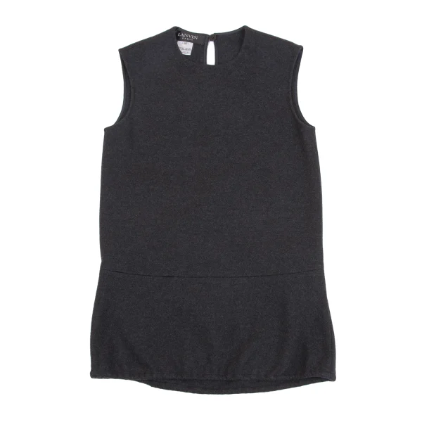 LANVIN Stretch Wool Switching Sleeveless Top K-161579_002