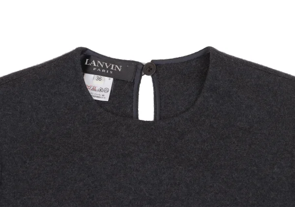 LANVIN Stretch Wool Switching Sleeveless Top K-161579_003