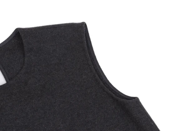LANVIN Stretch Wool Switching Sleeveless Top K-161579_004