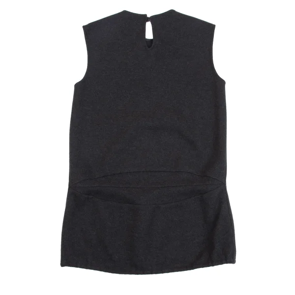 LANVIN Stretch Wool Switching Sleeveless Top K-161579_007