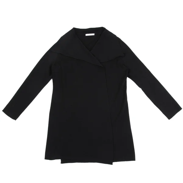NARACAMICIE Rib Switching Buttonless Long Knit Cardigan K-161583_002