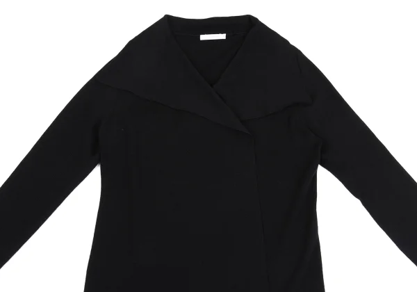 NARACAMICIE Rib Switching Buttonless Long Knit Cardigan K-161583_003