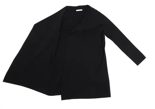 NARACAMICIE Rib Switching Buttonless Long Knit Cardigan K-161583_010