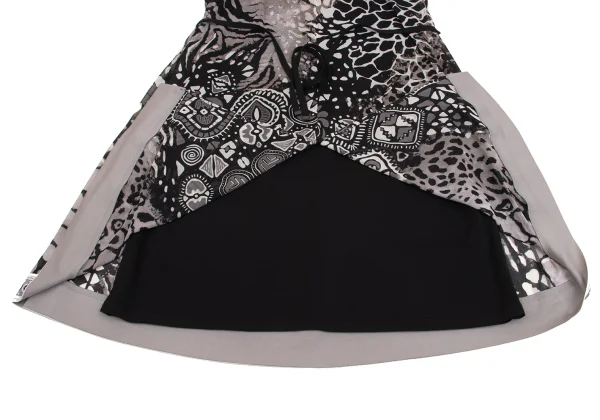 LEONARD Leopard Layered Short Sleeve Dress K-161586_010