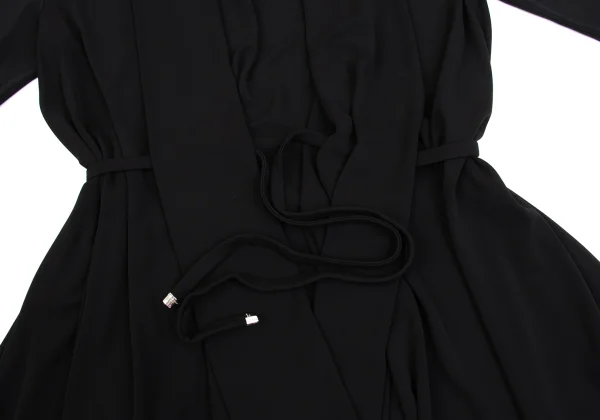 LEONARD Rayon Poly Waist Cord Long Cardigan K-161587_010