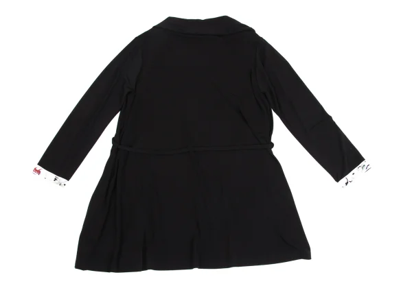 LEONARD Rayon Poly Waist Cord Long Cardigan K-161587_014