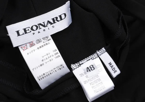LEONARD Rayon Poly Waist Cord Long Cardigan K-161587_018
