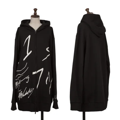 Y's WITH MAX VADUKUL 1972 Front Pigment Printed Double Zip Hoodie
