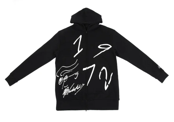 Y's WITH MAX VADUKUL 1972 Front Pigment Printed Double Zip Hoodie K-161596_002