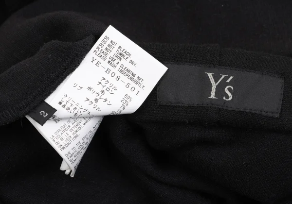 Y's Acrylic Nylon Punch Half Zip Long Hoodie K-161597_017