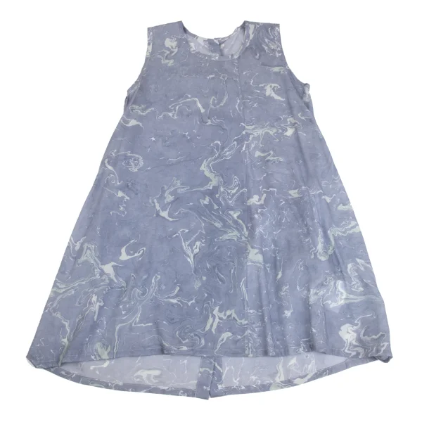 Y's Rayon Marble Printed Back Button Sleeveless Tunic K-161601_002