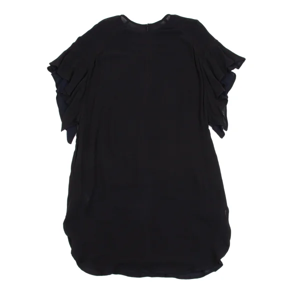 Y's Rayon Ruffle Sleeve Dress K-161603_010