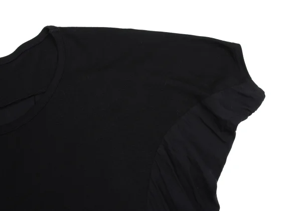 Y's Wool Rayon Switching Short Sleeve Dress K-161606_006