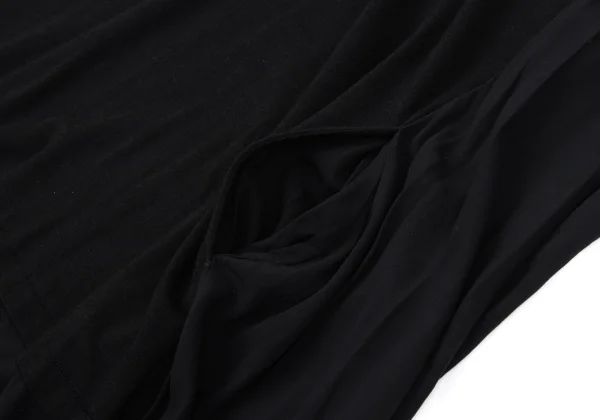 Y's Wool Rayon Switching Short Sleeve Dress K-161606_008