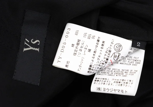Y's Cotton Lyocell Sleeveless Dress K-161609_012