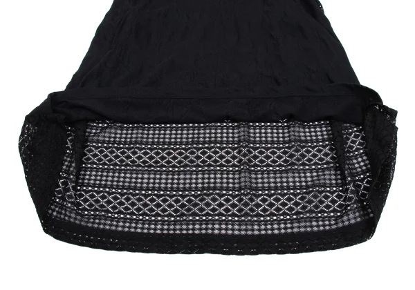 Y's Back Lace Switching Wrinkled Sleeveless Dress K-161611_007