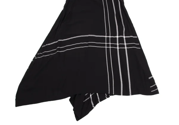 Y's Rayon Check Sleeveless Dress K-161612_006
