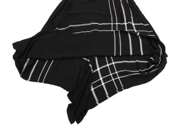 Y's Rayon Check Sleeveless Dress K-161612_008