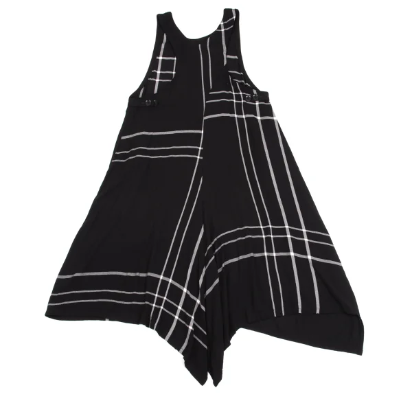 Y's Rayon Check Sleeveless Dress K-161612_009