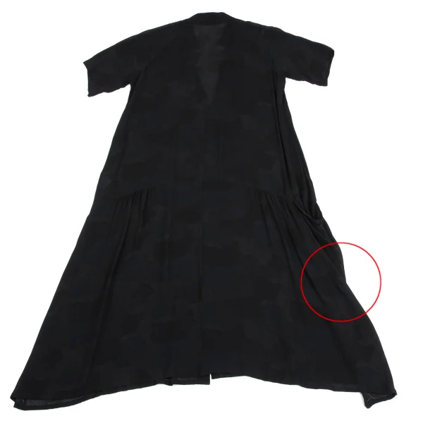 Y's Cupra Camouflage Short Sleeve Shirt Dress K-161614_011