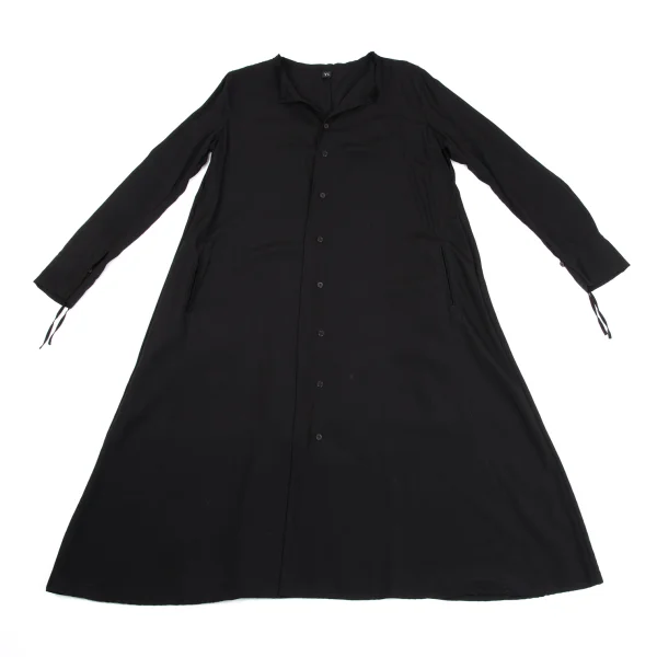 Y's Tencel Cut Off Collar Shirt Dress K-161616_002