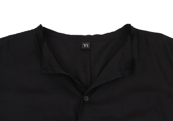 Y's Tencel Cut Off Collar Shirt Dress K-161616_004