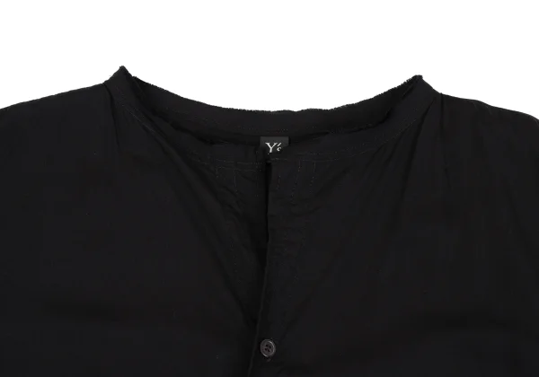 Y's Tencel Cut Off Collar Shirt Dress K-161616_005