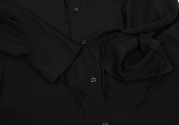 Y's Tencel Cut Off Collar Shirt Dress K-161616_008